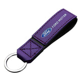 Ford PU Leather Metal Car Logo Keychain