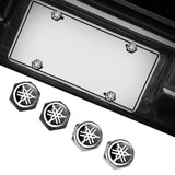 4pcs/set Yamaha Logo Stainless Steel Car License Plate Bolts