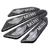 4pcs/set MINI Cooper Carbon Fiber Car Door Anti-Scratch Sticker Door Side Protection Bumper Strips