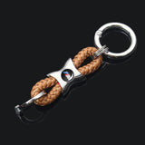 BMW M Power Logo Braided Rope Car Keychain Keyring