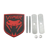 Dodge Viper Logo Metal Car Front Grille Emblem Badge Rear Sticker Decal