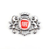 Fiat Double Lion Metal Car Rear Sticker Auto Window Emblem Badge Decal
