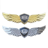 KIA Metal Wings Car Front Sticker Emblem Badge Decal