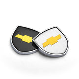 2pcs 39x39mm Chevrolet Shield Metal Car Window Sticker Emblem Badge Decal