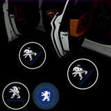 2pcs Peugeot Wireless Car Welcome Door Laser Projection LED Light