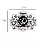 Lexus Double Lion Metal Car Rear Sticker Auto Window Emblem Badge Decal