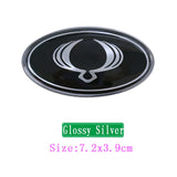 Ssang Yong Elliptical Metal Car Window Sticker Emblem Badge Decal