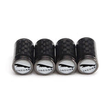 4pcs/set Jaguar Logo Carbon Fiber Car Air Valve Stem Cap Auto Tyre Valve Covers