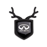 Infiniti ABS Deer Car Rear Sticker Shield Trunk Emblem Badge Decal