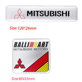 Mitsubishi Ralliart Logo Aluminum Alloy Car Sticker Nameplate Emblem Badge Decal