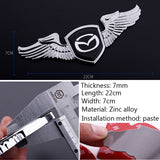 Mazda Angle Wings Metal Car Front Hood Bonnet Sticker Emblem Badge