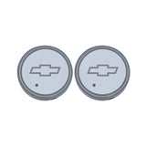 2pcs Chevrolet Logo Car Water Coasters 7-color LED Light Cup Mat Holder