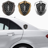 Lincoln Shield Carbon Fiber Car Side Window Sticker Emblem Badge Decal