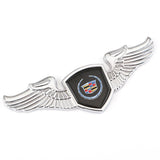 Cadillac Angle Wings Metal Car Front Hood Bonnet Sticker Emblem Badge