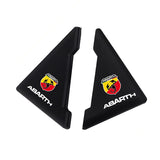 2PCS Abarth Car Door Corner Edge Cover Anti-Scratch Protective Sticker