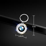 BMW Logo Diamond Keychain Metal Keyring