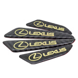 4pcs/set Lexus Carbon Fiber Car Door Anti-Scratch Sticker Door Side Protection Bumper Strips