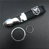 Dodge Leopard PU Leather Car Keychain Key Ring Pendant