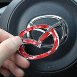 Mazda Stainless Steel Car Steering Wheel Sticker Emblem Badge Decal