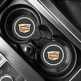 2pcs/set Cadillac PVC Car Water Coaster Cup Mat