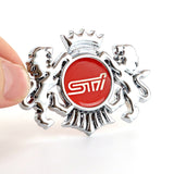 Subaru STI Double Lion Metal Car Rear Sticker Auto Window Emblem Badge Decal