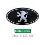 Peugeot Elliptical Metal Car Window Sticker Emblem Badge Decal