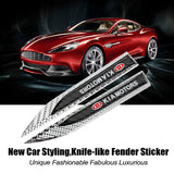 2pcs KIA Logo Metal Car Side Fender Emblem Stickers