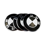 4pcs 56mm BMW M Power Alpina AC Hamann Hartge Car Wheel Center Hub Cap Sticker Decal