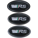 Skoda Elliptical Metal Car Window Sticker Emblem Badge Decal