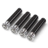 4pcs/set Dodge Viper Logo Carbon Fiber Car Door Bolt Lock Pins Gate Lock Screws