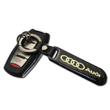 Audi Sline Carbon Fiber Car Logo Keychain Keyring