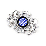 VW Double Lion Metal Car Rear Sticker Auto Window Emblem Badge Decal