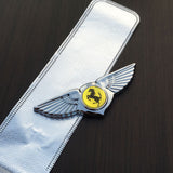 Ferrari Angle Wings Metal Car Front Center Sticker Grille Emblem