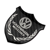VW Metal Carbon Fiber Car Rear Sticker Shield Trunk Emblem Badge Decal