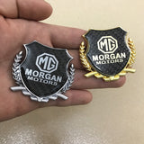 MG Metal Carbon Fiber Car Rear Sticker Shield Trunk Emblem Badge Decal