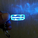 Mercedes Benz Car Logo LED Light Keychain Key Pendant