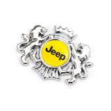 Jeep Double Lion Metal Car Rear Sticker Auto Window Emblem Badge Decal