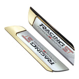 2pcs Ford RS ST Logo Metal Car Side Sticker Emblem Badge Decal Auto Body Decoration