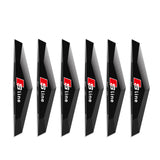 6pcs Audi Sline TPU Car Door Anti-collision Protective Stickers Bumper Strip Decal