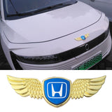 Honda Logo Metal Wings Car Front Hood Bonnet Center Sticker Emblem