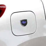 2pcs 39x39mm Subaru Shield Metal Car Window Sticker Emblem Badge Decal