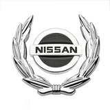 Nissan Wheat Metal Car Window Sticker Emblem Badge Decal