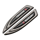 2pcs Suzuki Metal Car Side Fender Emblem Sticker Decal