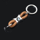 BMW M Power Logo Braided Rope Car Keychain Keyring