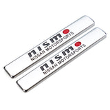 2pcs Nissan Nismo Logo Car Fender Side Emblem Badge Sticker