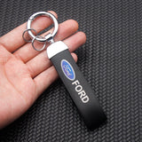 Ford PU Leather Car Logo Keychain