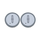 2pcs Lincoln Logo Car Water Coasters 7-color LED Light Cup Mat Holder