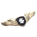 Suzuki Angle Wings Metal Car Front Hood Bonnet Sticker Emblem Badge