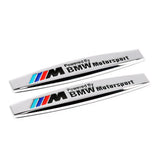 2pcs BMW M Power AC Hamann Logo Metal Car Fender Side Badge Decal Rear Emblem Sticker