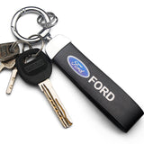 Ford PU Leather Car Logo Keychain